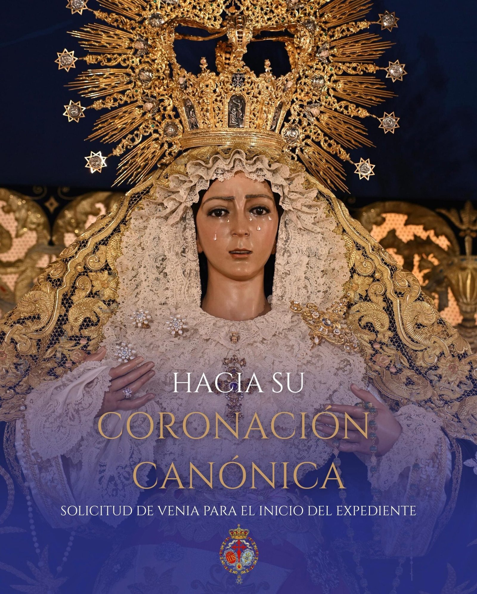 Elevada la solicitud hacia la coronación canónica de María Santísima de las Lágrimas